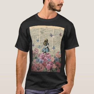 T-shirt Alice In Wonderland - Jardin des merveilles