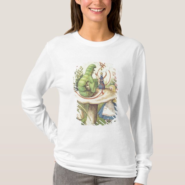 T-shirt Alice rencontre Caterpillar (Devant)