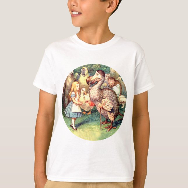 T-shirt Alice rencontre le Dodo Bird à la course du Caucus (Devant)