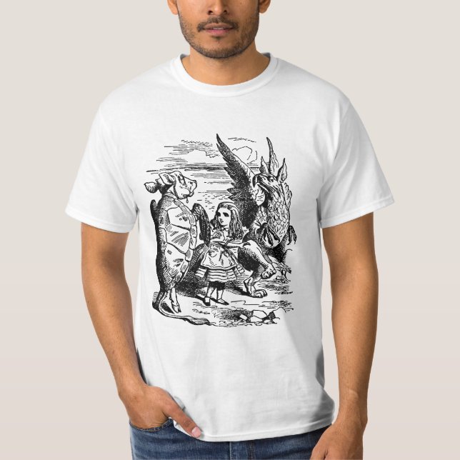 T-shirt Alice vintage au pays des merveilles, Griffin, Tor (Devant)