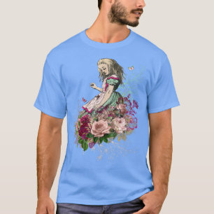 T-shirt Alice Wonderland Alice Bouquet