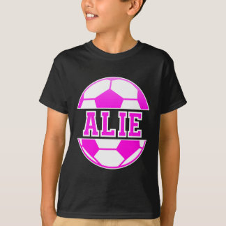 T-shirt Alie Name Girls Soccer Play Football Sports Fan Ba