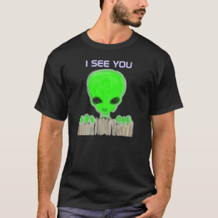 T-shirt alien 3-Eyed (avant et dos)