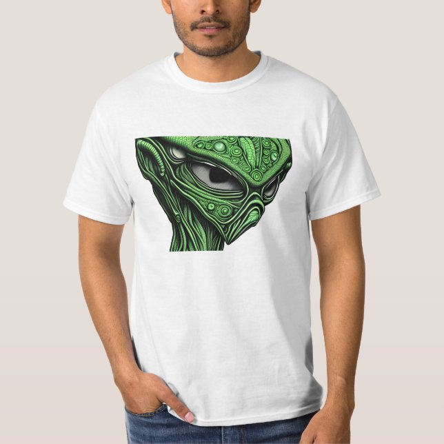 T-shirt Alien Abstrait déplaisant (Devant)