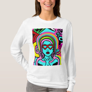 T-shirt alien ange femme sicodelico