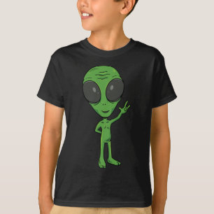 T-shirt Alien Asl Gesture main sourde Perte d'audition Sen