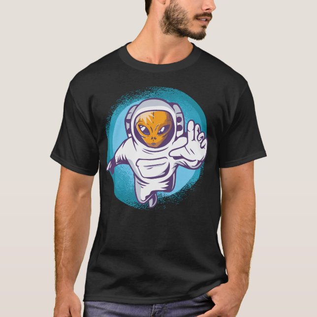 T-shirt Alien astronaute (Devant)