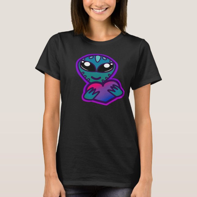 T-shirt Alien Bi Pride (Devant)