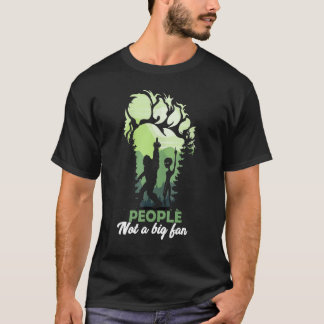 T-shirt Alien Big Foot Footprint Forest People not a big f