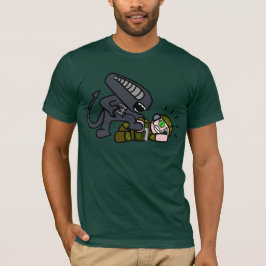 T-shirt Alien contre soldat 2