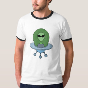 T-shirt Alien dans son petit vaisseau spatial