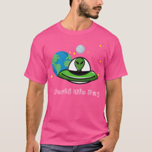 T-shirt Alien de la Journée Mondiale de l'Ufo Visite Earth