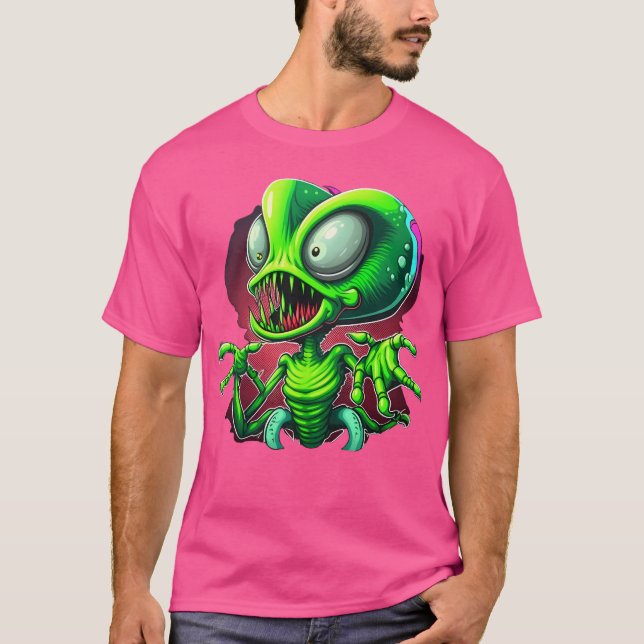 T-shirt Alien De Planet Mars (Devant)