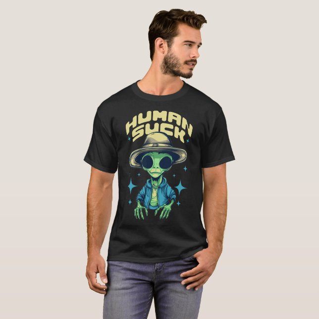 T-shirt Alien drôle (Devant entier)