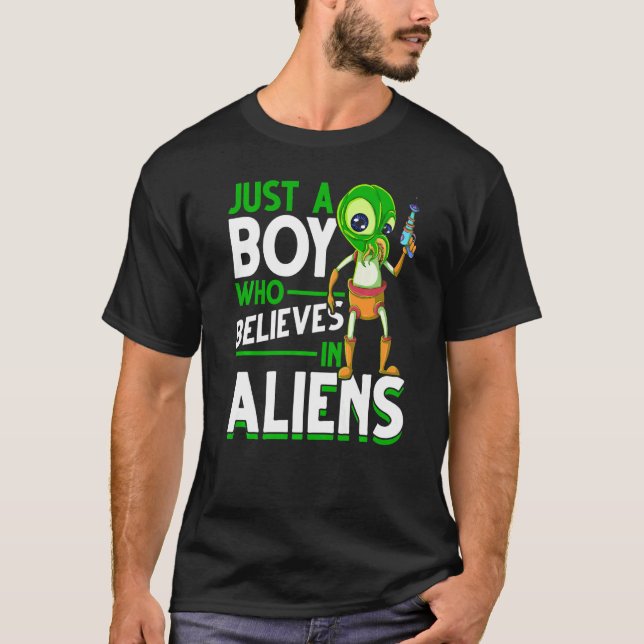 T-shirt Alien Enduction Boys Science Fiction Extraterrestr (Devant)