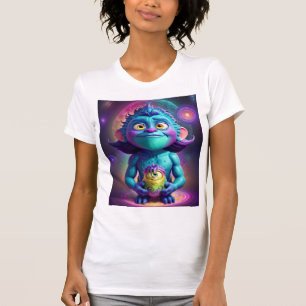 T-shirt Alien et ami de l'espace