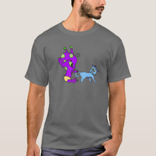 T-shirt Alien et Kitty