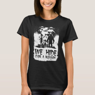 T-shirt Alien Et Lune Bigfoot Nous Nous Cachons Pour Une R