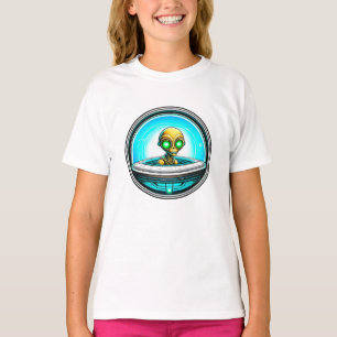 T-shirt Alien extra-terrestre volant un OVNI