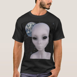 T-shirt Alien extraterrestre avec la terre à