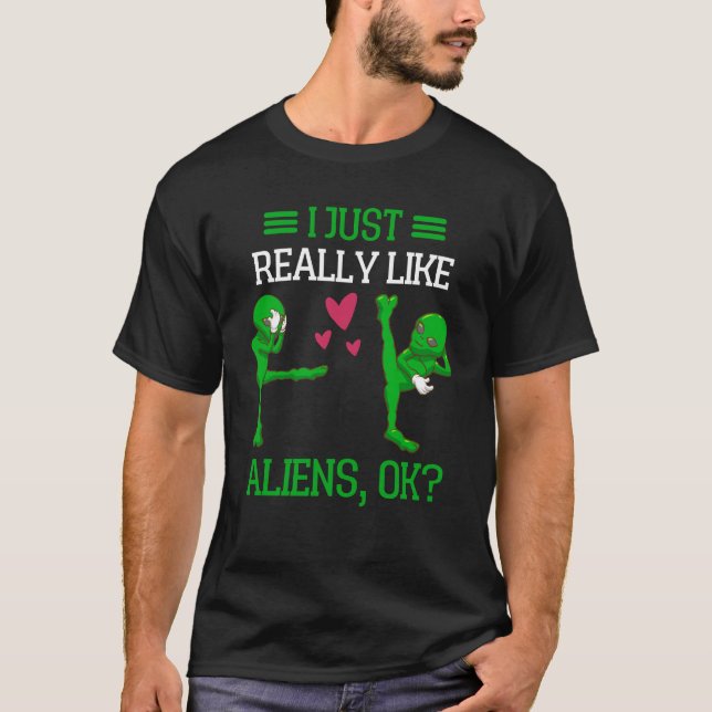 T-shirt Alien extraterrestre Croyant Cadeau Drôle Alien (Devant)