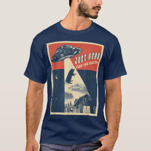 T-shirt Alien Farm Abduction Beam Funny Retro Bacon Lover