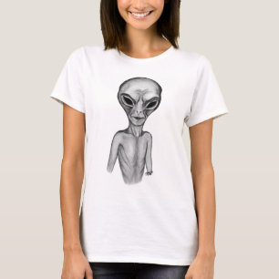 T-shirt Alien gris, je veux croire