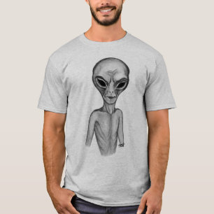 T-shirt Alien gris, je veux croire