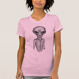 T-shirt Alien gris, je veux croire