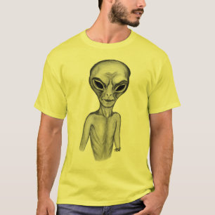 T-shirt Alien gris, je veux croire