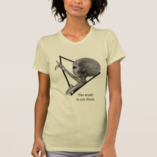 T-shirt Alien gris, la vérité est là