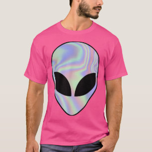 T-shirt Alien Head Colorée Alien Rave