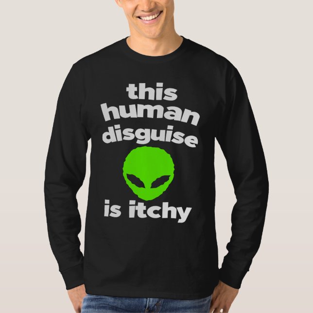 T-shirt Alien  Human Costume  Alien  UFO Aliens (Devant)