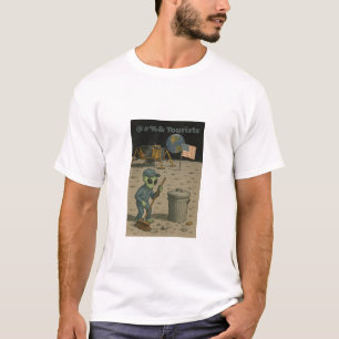 T-shirt Alien Janitor nettoie le mess des touristes lunair