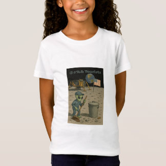 T-Shirt Alien Janitor nettoie le mess des touristes lunair