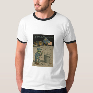 T-shirt Alien Janitor nettoie le mess des touristes lunair