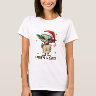 T-shirt Alien Je Crois En Père Noël
