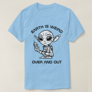 T-shirt Alien noir et blanc