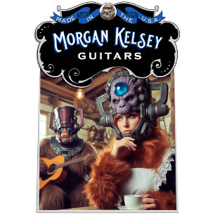 T-Shirt - alien profitant du thé et de la guitaris