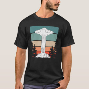 T-shirt Alien rétro enlèvement UFO Croyant Science-Fiction