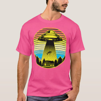 T-shirt Alien Retro Ufo Ufo