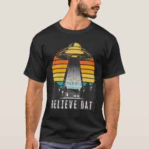 T-shirt Alien Ufo Croit Dat Alien Enlèvement Spacship Su