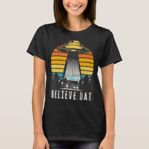 T-shirt Alien Ufo Croit Dat Alien Enlèvement Spacship Su