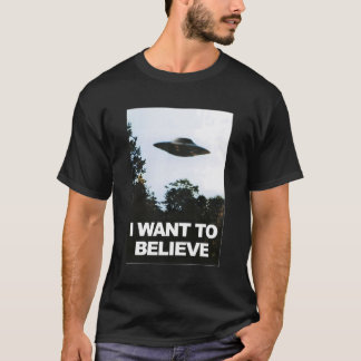 T-shirt Alien Ufo Hunter Je Veux Croire