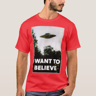 T-shirt Alien Ufo Hunter Je Veux Croire Ufo 2