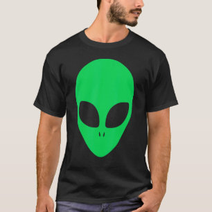 T-shirt Alien vert Tête 90's Style Alien Ufo Believe 1