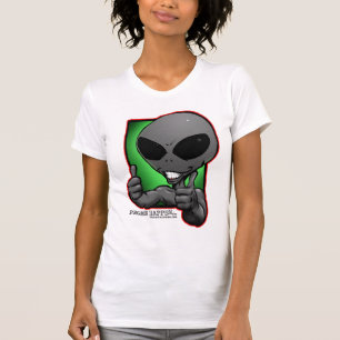 T-shirt aliengray-smiley-thumbsup-wimmin-T-shirt