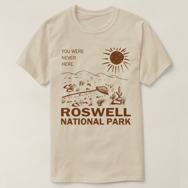 T-shirt Aliens de la soucoupe volante UFO du parc national (Design devant)