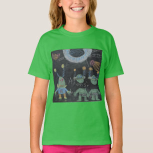 T-shirt Aliens de l'espace extra-atmosphérique par Yulia