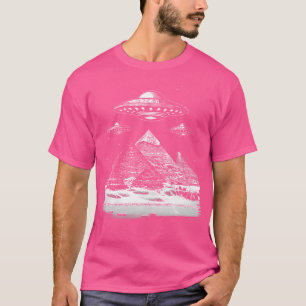 T-shirt Aliens de l'Ufos sur les pyramides Extraterrestre